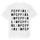 White t-shirt med Pepparlid ordlek t-shirt