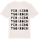 Vintage White t-shirt med Per-Bengtsgården ordlek t-shirt