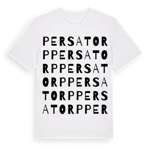 Persatorp ordlek t-shirt – ekologisk bomull t-shirt från Pinshirt