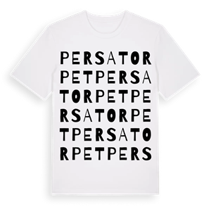 Persatorpet ordlek t-shirt – ekologisk bomull t-shirt från Pinshirt