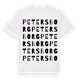 Petersborg ordlek t-shirt