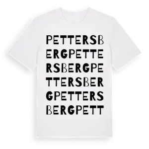 Pettersberg ordlek t-shirt – ekologisk bomull t-shirt från Pinshirt