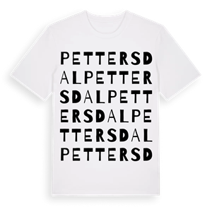 Pettersdal ordlek t-shirt – ekologisk bomull t-shirt från Pinshirt