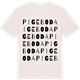Vintage White t-shirt med Pigeboda ordlek t-shirt