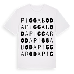 Piggaboda ordlek t-shirt – ekologisk bomull t-shirt från Pinshirt