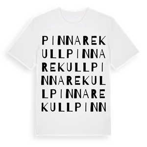Pinnarekull ordlek t-shirt – ekologisk bomull t-shirt från Pinshirt