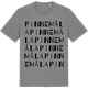 Mid Heather Gray t-shirt med Pinnemåla ordlek t-shirt