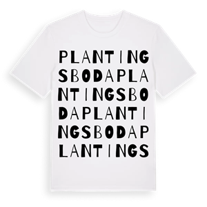 Plantingsboda ordlek t-shirt – ekologisk bomull t-shirt från Pinshirt