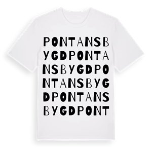 Pontansbygd ordlek t-shirt – ekologisk bomull t-shirt från Pinshirt