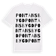 Pontansbygd ordlek t-shirt
