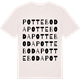 Vintage White t-shirt med Potteboda ordlek t-shirt