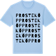 Blue Soul t-shirt med Prosteköp ordlek t-shirt