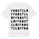 Prosteköp ordlek t-shirt