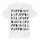Puppramåla ordlek t-shirt
