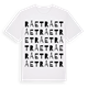 White t-shirt med Rået ordlek t-shirt