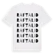 White t-shirt med Raftalid ordlek t-shirt