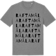 Mid Heather Gray t-shirt med Raftamåla ordlek t-shirt
