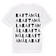 Raftamåla ordlek t-shirt