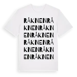 Råknen ordlek t-shirt – ekologisk bomull t-shirt från Pinshirt