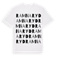 White t-shirt med Ramnaryd ordlek t-shirt