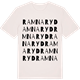 Vintage White t-shirt med Ramnaryd ordlek t-shirt