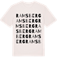 Vintage White t-shirt med Ramsberg ordlek t-shirt