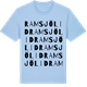 Blue Soul t-shirt med Ramsjölid ordlek t-shirt