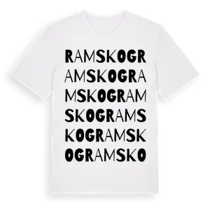 Ramskog ordlek t-shirt – ekologisk bomull t-shirt från Pinshirt