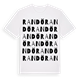 White t-shirt med Randö ordlek t-shirt