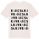 Vintage White t-shirt med Raneskruv ordlek t-shirt