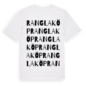 Ranglaköp ordlek t-shirt – ekologisk bomull t-shirt från Pinshirt