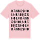 Pink Cotton t-shirt med Rännesholm ordlek t-shirt