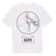 White t-shirt med Räppe t-shirt