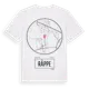 White t-shirt med Räppe t-shirt