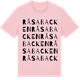 Pink Cotton t-shirt med Råsabacken ordlek t-shirt