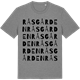 Mid Heather Gray t-shirt med Råsgården ordlek t-shirt