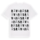 White t-shirt med Rävanäs ordlek t-shirt