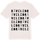 Vintage White t-shirt med Räveled ordlek t-shirt
