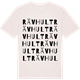 Vintage White t-shirt med Rävhult ordlek t-shirt