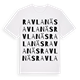 White t-shirt med Ravlanäs ordlek t-shirt
