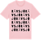 Pink Cotton t-shirt med Rävsjö ordlek t-shirt