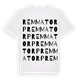 White t-shirt med Remmatorp ordlek t-shirt