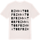 Vintage White t-shirt med Remmatorp ordlek t-shirt
