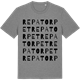 Mid Heather Gray t-shirt med Repatorpet ordlek t-shirt