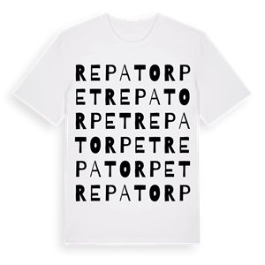 Repatorpet ordlek t-shirt – ekologisk bomull t-shirt från Pinshirt