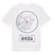 White t-shirt med Replösa t-shirt