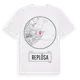 White t-shirt med Replösa t-shirt