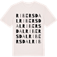 Vintage White t-shirt med Ribersdal ordlek t-shirt