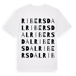 Ribersdal ordlek t-shirt – ekologisk bomull t-shirt från Pinshirt