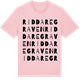 Pink Cotton t-shirt med Riddaregraven ordlek t-shirt